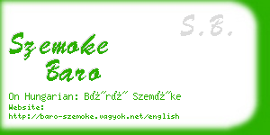 szemoke baro business card
